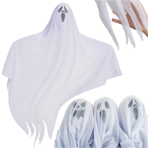 Halloween hængende spøgelsessæt, 3 stk., 75 cm, indendørs/udendørs