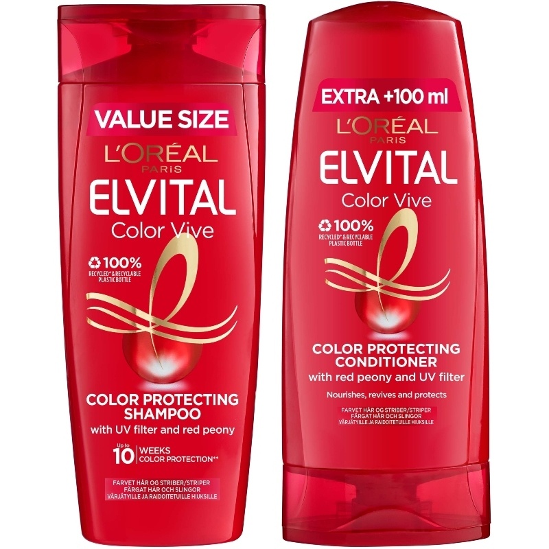 L'Oreal Paris Elvital Color Vive Color Protecting Set 400 + 300 ml fra LOreal Paris