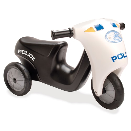 Dantoy politi scooter med gummihjul fra dantoy 5701217033335