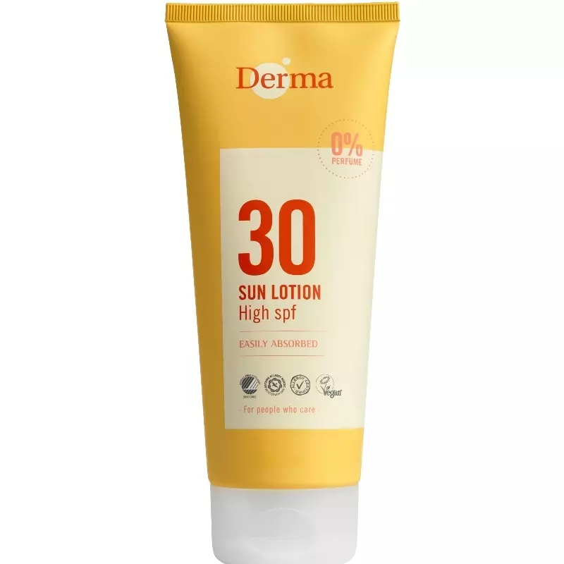 Derma Sun Lotion SPF 30 – 200 ml fra Derma