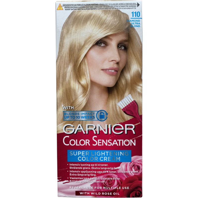 Garnier Color Sensation Super Lightening Permanent Color – 110 Diamond Ultra Blond fra Garnier