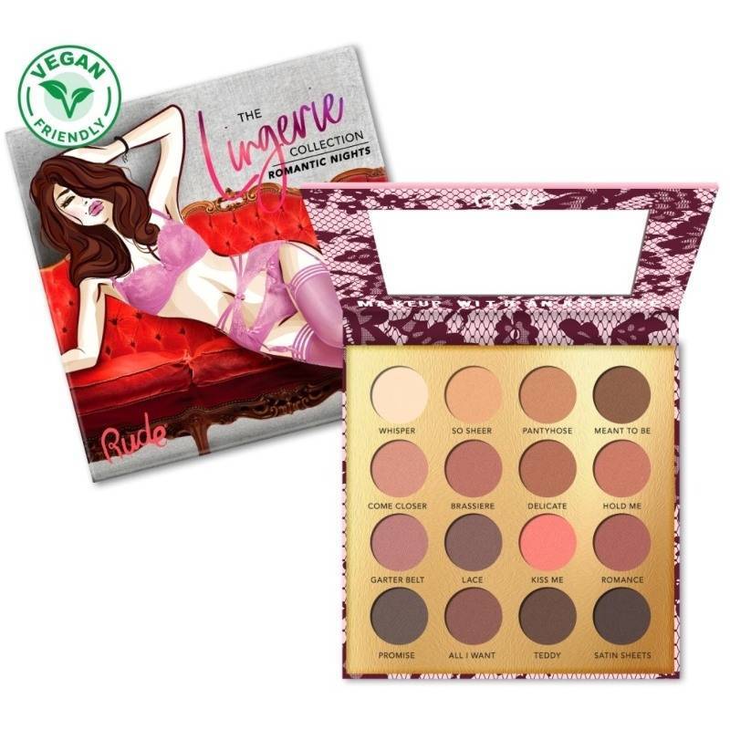 Rude Cosmetics The Lingerie Collection 16 Matte Eyeshadow – Romantic Night fra Rude Cosmetics