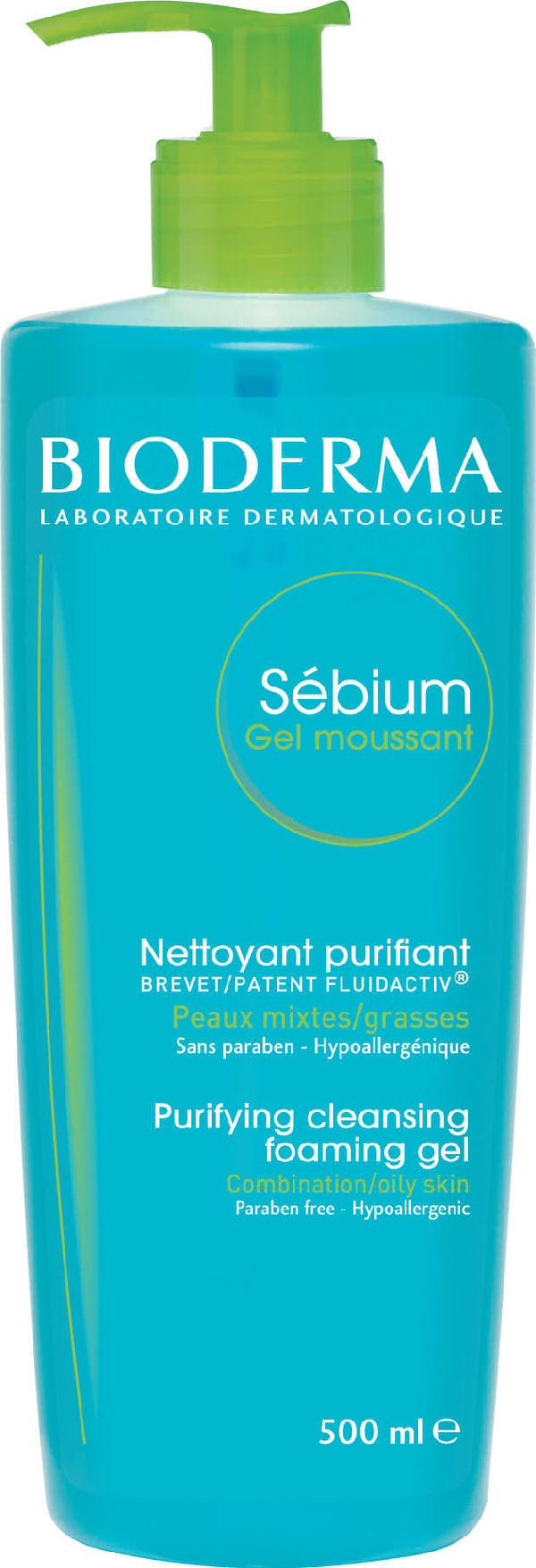 Bioderma sébium purifying cleansing foaming gel 500ml