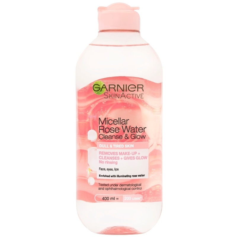 Garnier Skinactive Micellar Rose Water Cleanse & Glow 400 ml fra Garnier