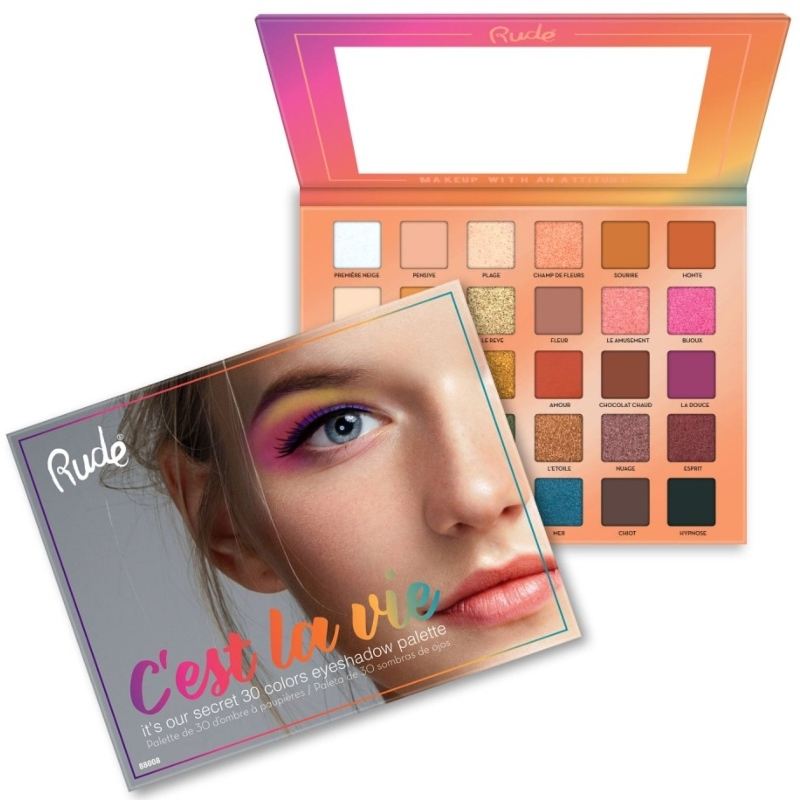 Rude Cosmetics 30 Eyeshadow Palette – C'est La Vie fra Rude Cosmetics