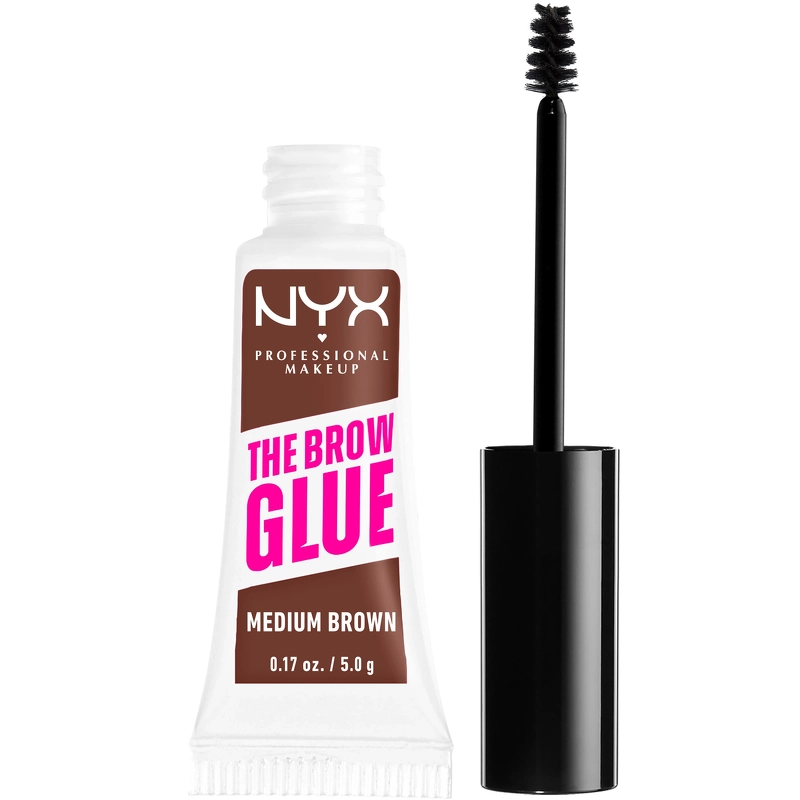 NYX Prof. Makeup The Brow Glue Instant Styler 5 gr. – 03 Medium Brown fra NYX Professional Makeup