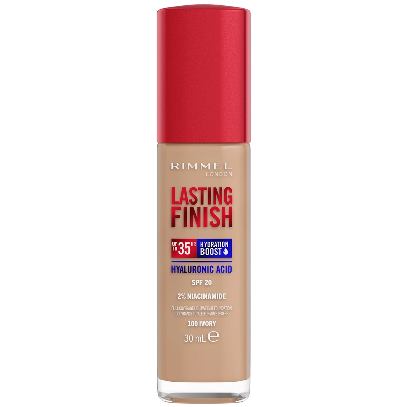 RIMMEL Clean Lasting Finish Foundation 30 ml – 100 Ivory fra RIMMEL