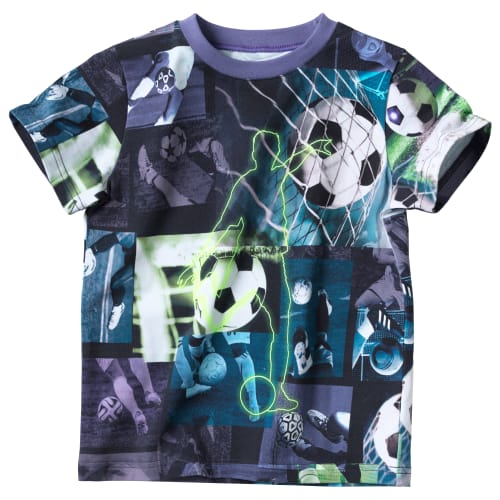 Friends t-shirt – Lilla med fodboldprint fra friends 5700382964680