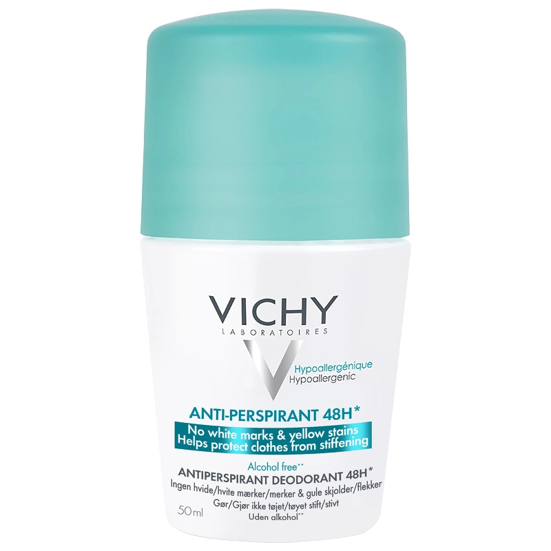 Vichy 48H Anti-Trace Antiperspirant Roll-On Deodorant 50 ml fra Vichy