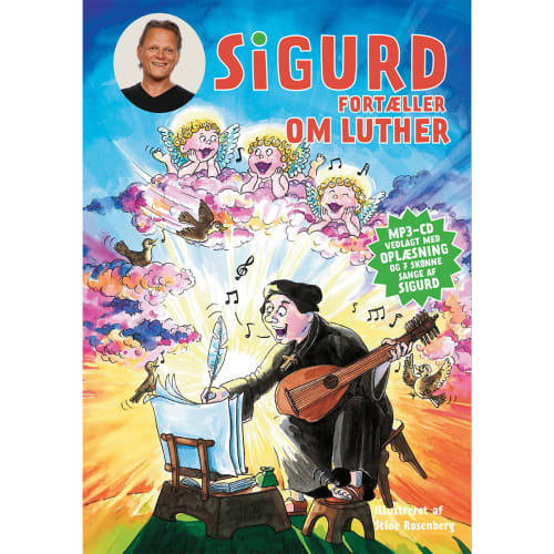 Sigurd fortæller om Luther – Inkl. CD – Hardback fra 9788740037098