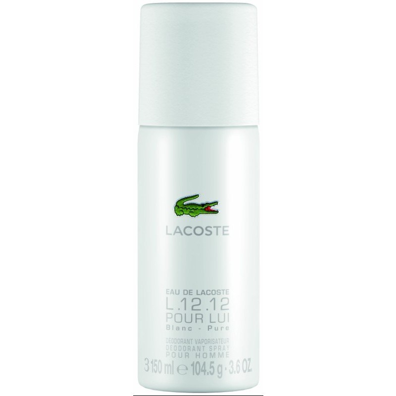 Lacoste L 12.12 Eau De Lacoste Blanc Pure White For Men Deodorant Spray 150 ml fra Lacoste