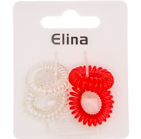 Elina Spiral Hårelastikker – 4 stk