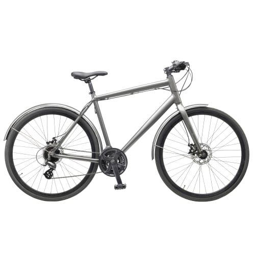 Mustang Hybrid Street Altus 28″ herrecykel med 24 gear – Gun metal fra mustang 5700383185329