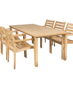 shop Mandalay Cambridge havemøbelsæt med 6 York stole - Teak af Mandalay - online shopping tilbud rabat hos shoppetur.dk