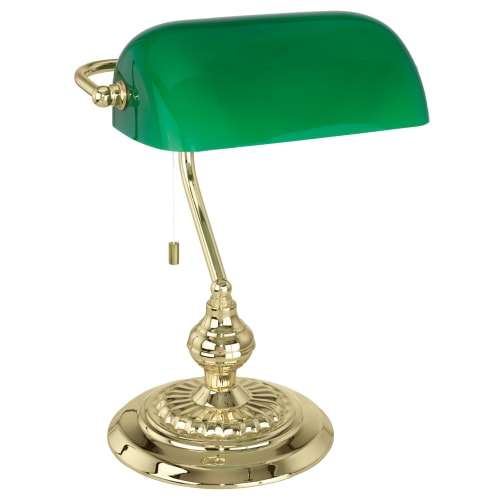 Eglo bordlampe – Banker – Grøn/messing fra eglo 9002759909673