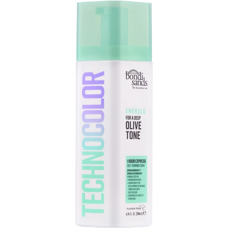 Bondi Sands Technocolor Self Tanning Foam Emerald Olive Tone 200 ml fra Bondi Sands