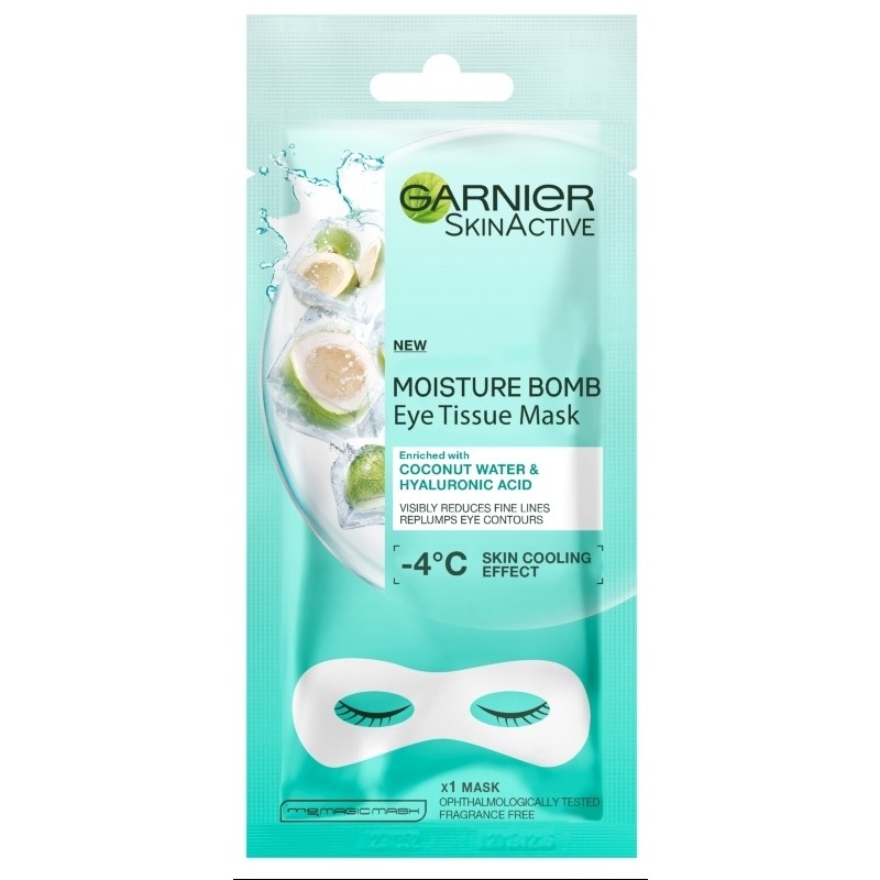 Garnier Skinactive Moisture Bomb Eye Tissue Mask Coconut 1 Piece fra Garnier