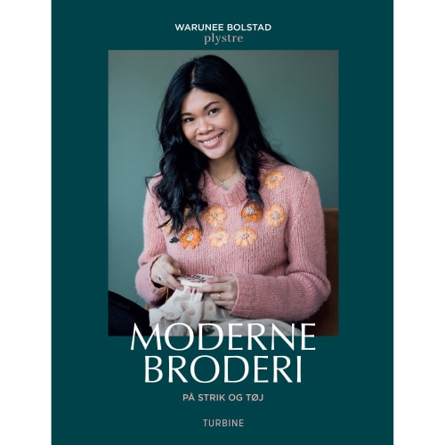 Moderne broderi på strik og tøj – Hardback fra 9788740663150