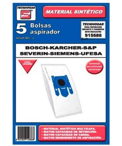 Køb Tecnhogar Bosch/Karcher/Severin/Ufesa Støvsugerposer - 5 stk online billigt tilbud rabat legetøj