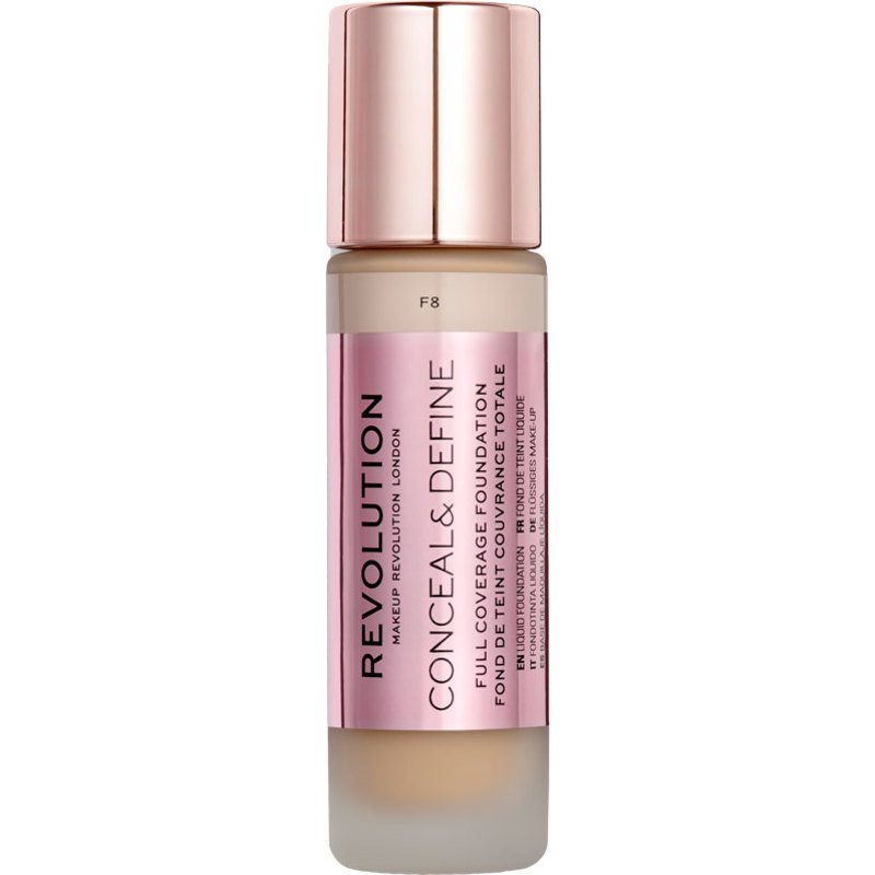 Makeup Revolution Conceal & Define Foundation 23 ml – F8 (U) fra Makeup Revolution