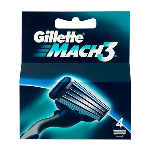 Gillette Mach3 Barberblade – 4 stk