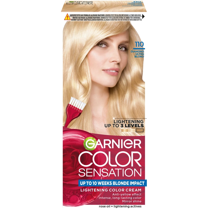Garnier Color Sensation Lightening Permanent Color Cream – 110 Diamond Ultra Blond fra Garnier