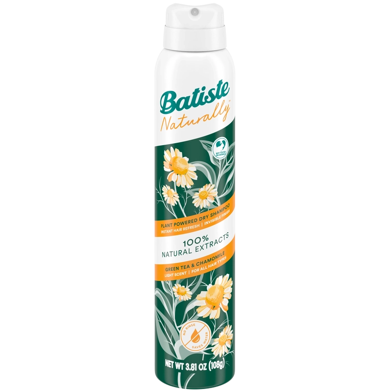 Batiste Naturally Green Tea & Chamomille Dry Shampoo 200 ml fra Batiste