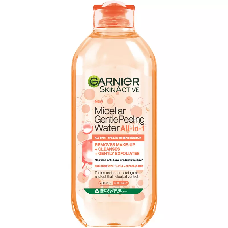 Garnier SkinActive Gentle Micellar Peeling Water 400 ml fra Garnier