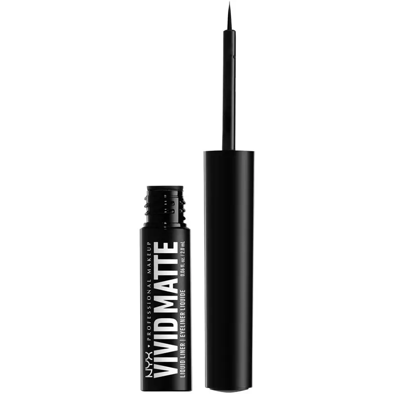 NYX Prof. Makeup Vivid Matte Liquid Eyeliner 2 ml – 01 Black fra NYX Professional Makeup