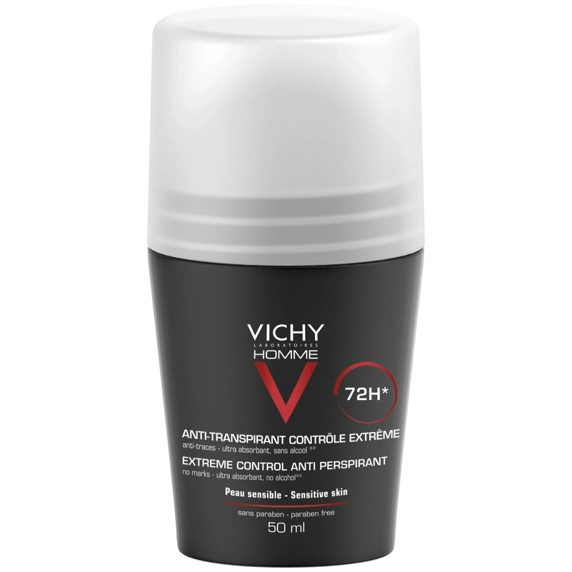 Vichy Homme 72H Extreme-Control Anti-Perspirant Roll-On Deodorant 50 ml fra Vichy