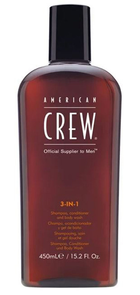 American crew 3-in-1 shampoo conditioner and body wash 450ml