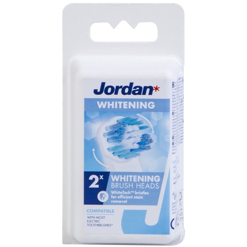 Jordan White Brush Heads 2 Pieces fra Jordan
