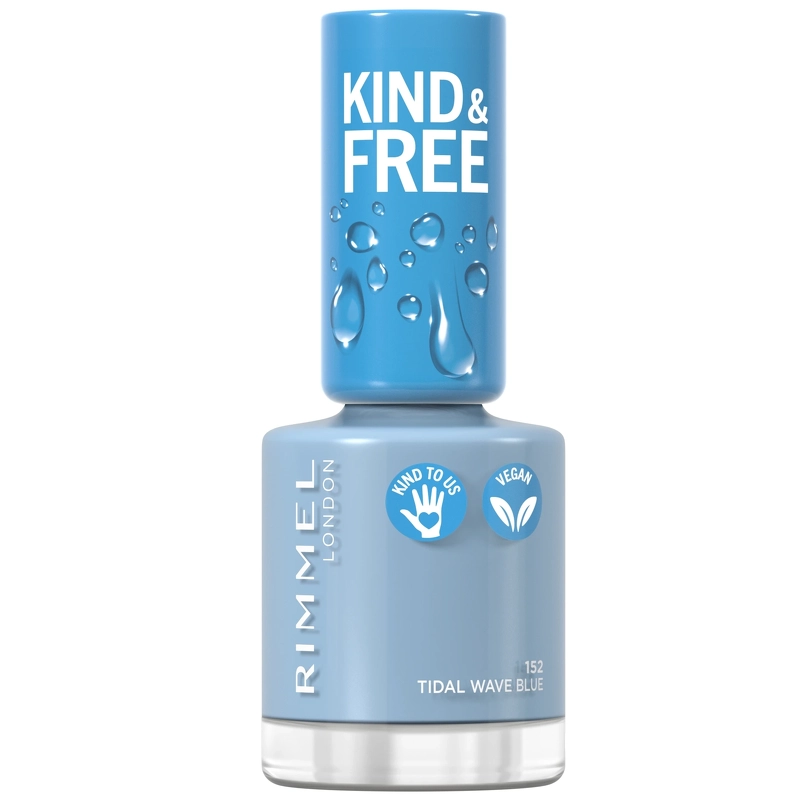 RIMMEL Kind & Free Clean Nail 8 ml – 152 Tidal Wave Blue fra RIMMEL