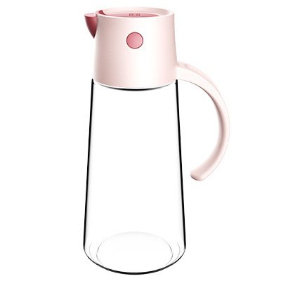 Olie – Eddike – Soy Sauce Glas Flaske med Auto-luk 650 ml – Lyserød