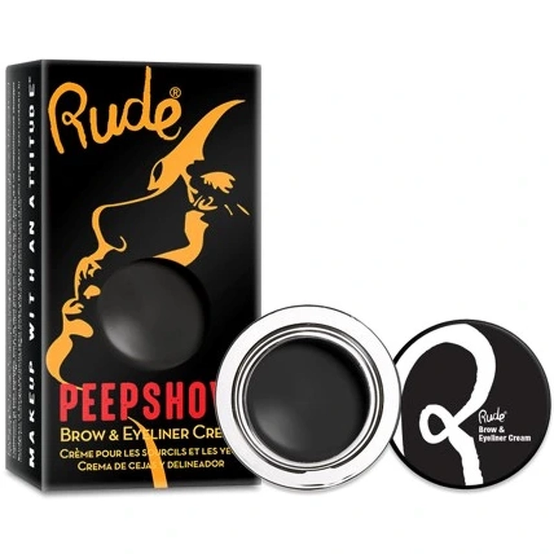Rude Cosmetics Peep Show Brow & Eyeliner Cream 3,6 gr. – Dark Side fra Rude Cosmetics