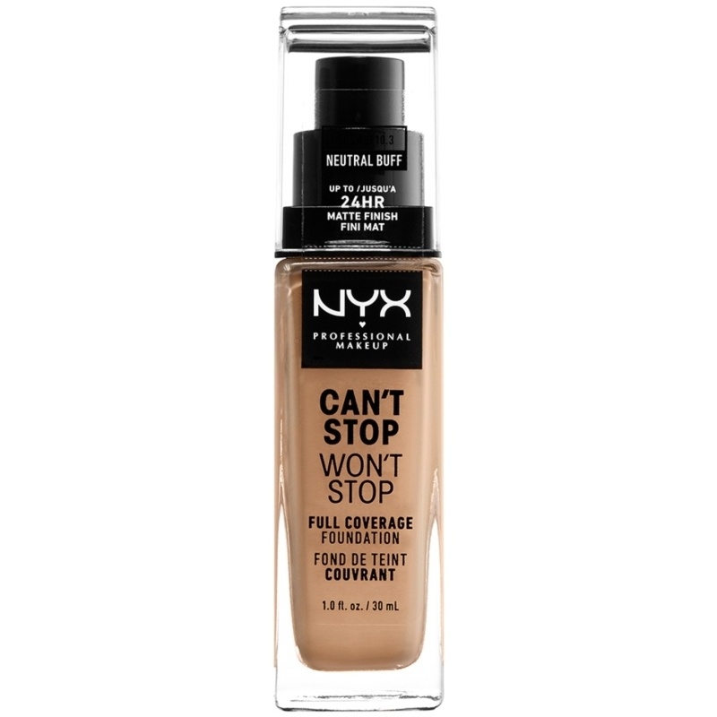 NYX Prof. Makeup Can't Stop Won't Stop Foundation 30 ml – Natural Buff (U) fra NYX Professional Makeup
