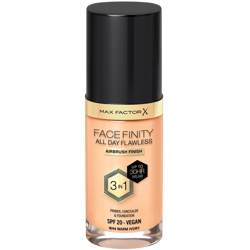 Max Factor Facefinity Flawless 3-In-1 Foundation Restage 30 ML – Warm Ivory W44 fra Max Factor
