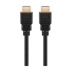 Goobay Series 2.1 8K Ultra High Speed HDMI™ Cable With Ethernet, Certified, 2 M, Black – High Speed Cable For 8K@60 Hz