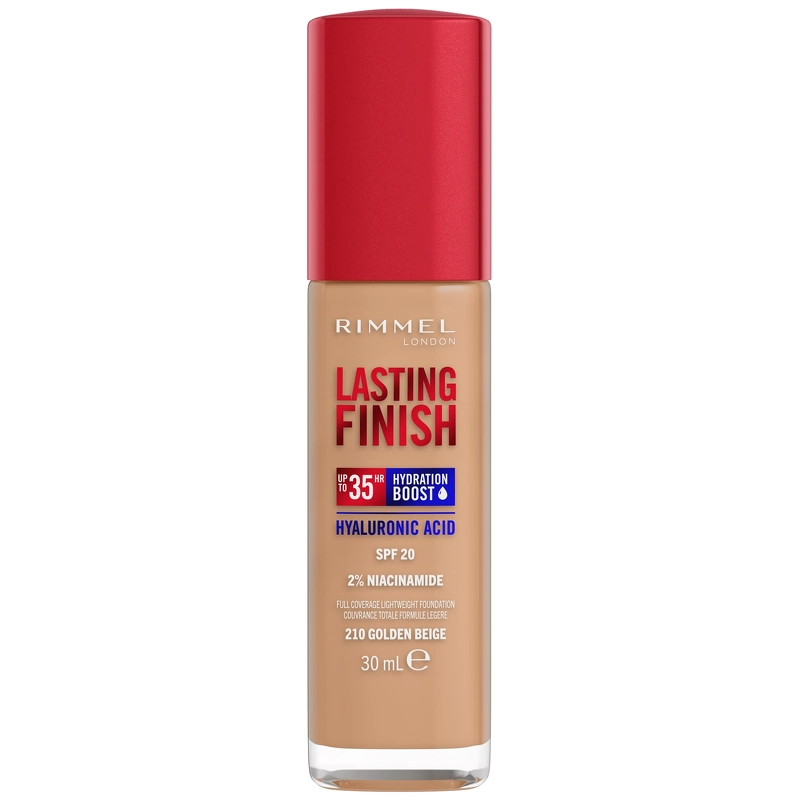RIMMEL Clean Lasting Finish Foundation 30 ml – 210 golden beige fra RIMMEL