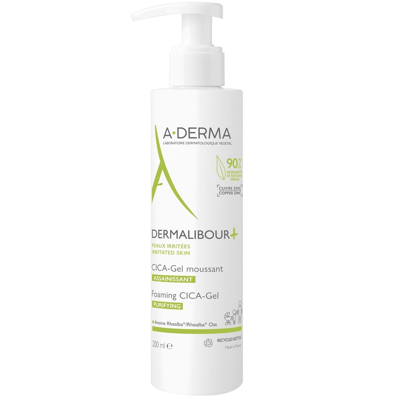 A-DERMA Dermalibour+ Foaming Cica-Gel 200 ml fra ADERMA