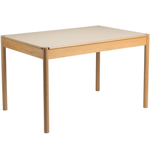 Jørgen Bækmark spisebord – C44 – Eg/beige/sort fra fdb-moebler 5715054012088