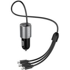 Dudao R5ProN car adapter 17Watt Lightning/USB-C/USB Micro 1m