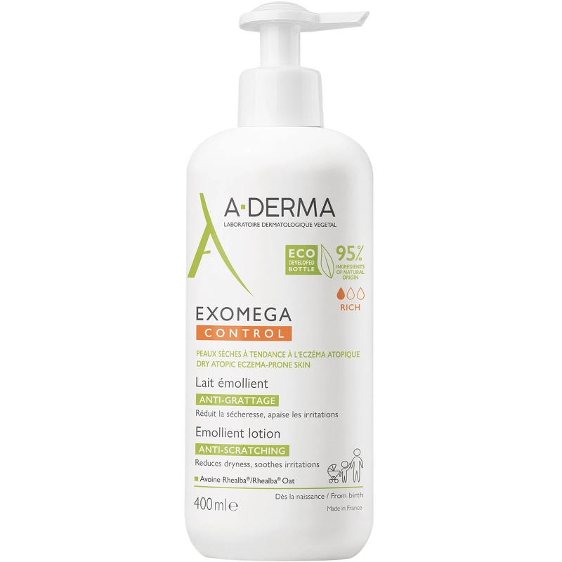 A-DERMA Exomega Control Lotion 400 ml fra ADERMA