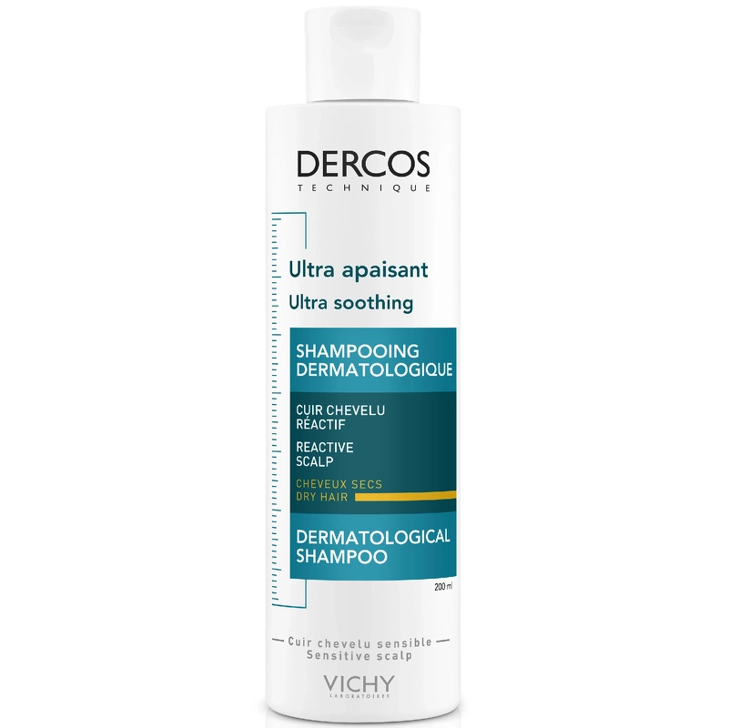Vichy Dercos Technique Ultra Soothing Shampoo Dry Hair 200 ml fra Vichy