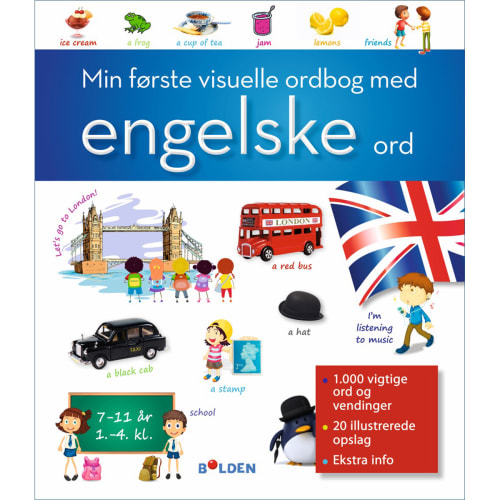 Min første visuelle ordbog med engelske ord – Indbundet fra 9788771064964