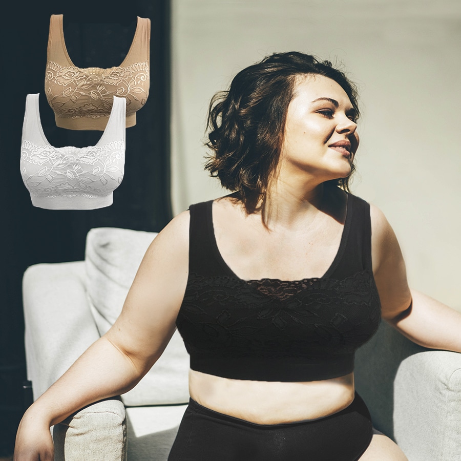 Comfort Bra – pakke med 3 stk. (BH med blonder)