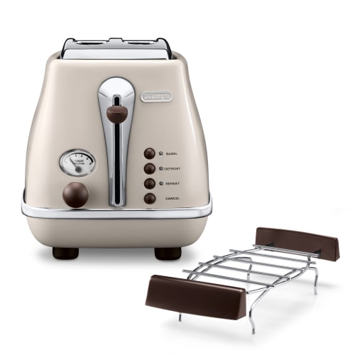 De’Longhi brødrister – Icona Vintage – Beige fra De’Longhi 8004399761322