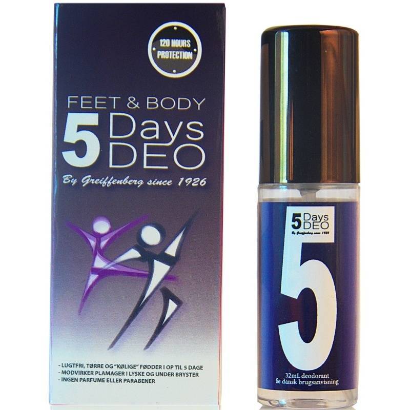 5 Days Deo Feet & Body Spray 32 ml fra 5 Days DEO