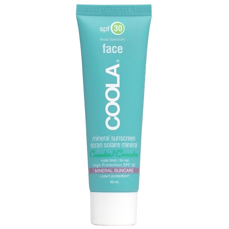 COOLA Mineral Face Sunscreen Cucumber Matte SPF 30 – 50 ml fra COOLA