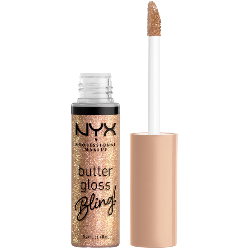 NYX Prof. Makeup Butter Gloss Bling 8 ml – 01 Bring The Bling fra NYX Professional Makeup